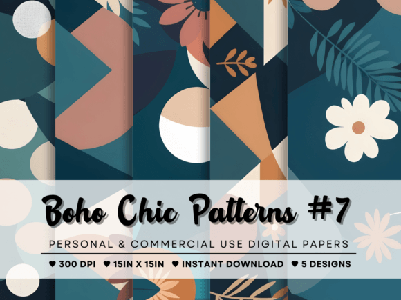 Boho Chic Geometric Floral Background: A Designer's Guide