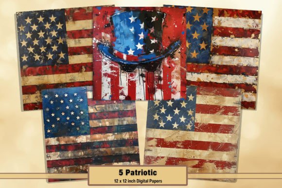 Craft Authentic Americana with Grunge Flag Papers