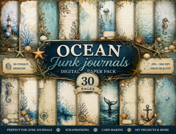 Crafting a Coastal Narrative with Vintage Seashell Backgrounds