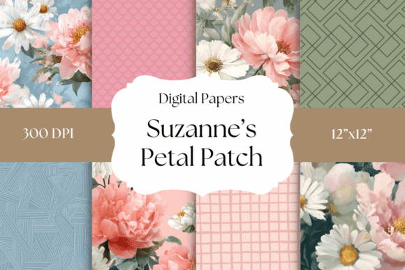 Designing with Suzanne’s Petal Patch Digital Papers