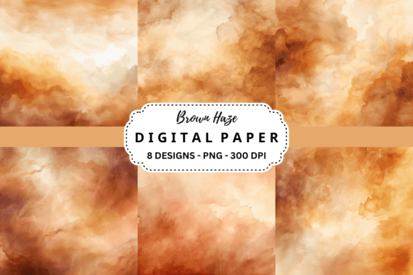Elevate Your Visuals with Watercolor Brown Haze Backgrounds