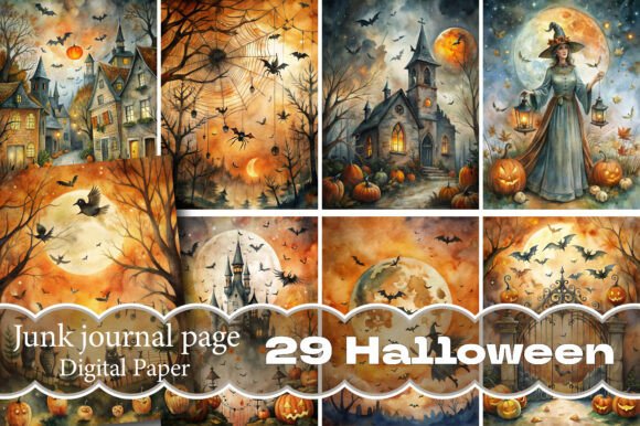 Halloween Junk Journal Pages: Your Source for Spooktacular Design