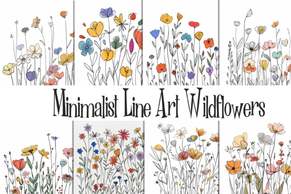 Hand Drawn Wildflowers Line Art: A Fresh Approach to Digital Design