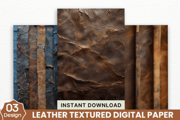 Leather Textured Digital Paper: Your Go-To for Rich, Tactile Designs