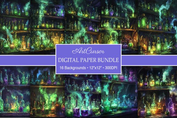 Magical Fantasy Witch Apothecary Papers: A Creative Toolkit