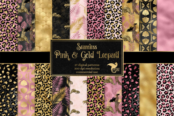 Pink and Gold Leopard Digital Paper: A Designer's Pattern Toolkit