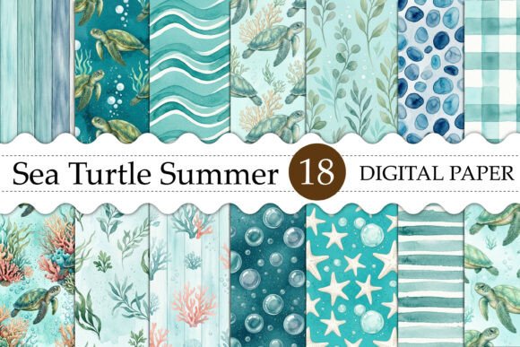 Sea Turtle Summer Seamless Pattern: A Designer's Guide