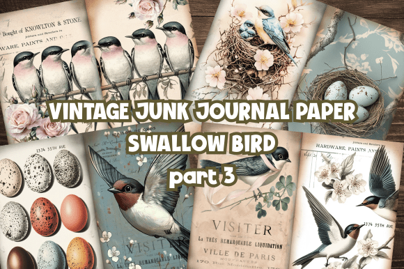 Timeless Charm: Using Vintage Junk Journal Paper Bird Nature
