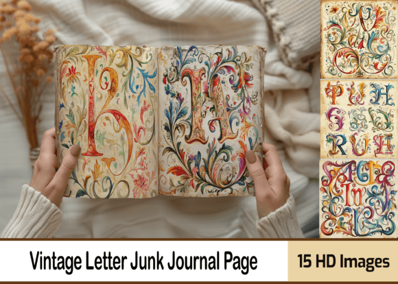 Timeless Elegance: A Vintage Letter Junk Journal Page