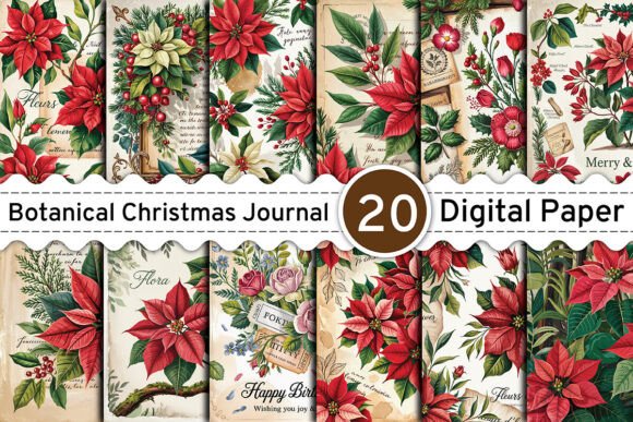 Timeless Elegance: The Vintage Botanical Christmas Journal