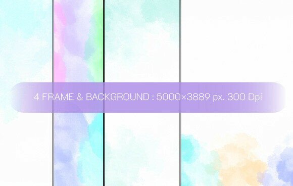 Unleash Creativity with 4 Background Water Color Style