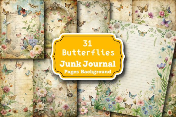 Unleashing Creativity: The Versatility of Butterflies Junk Journal Pages