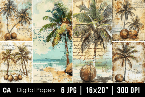 Unlocking the Aesthetic of Vintage Palm Tree Journal Pages