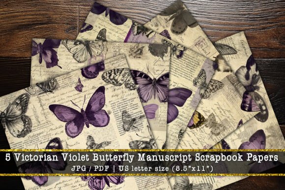 Victorian Violet Butterfly Scrapbook Set: A Designer's Guide
