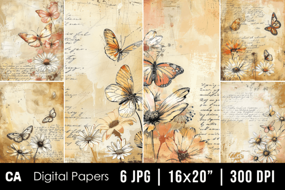 Vintage Daisy & Butterfly Journal Pages: A Creative Guide