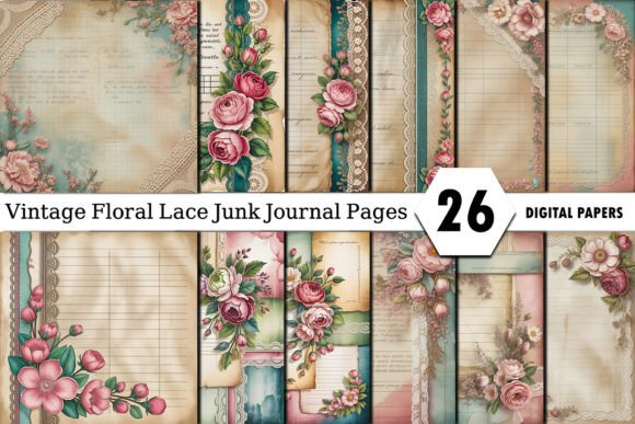 Vintage Floral Lace Junk Journal Pages: A Designer's Guide