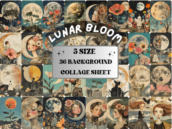 Whimsy Lunar Bloom Collage Paper: A Designer's Guide